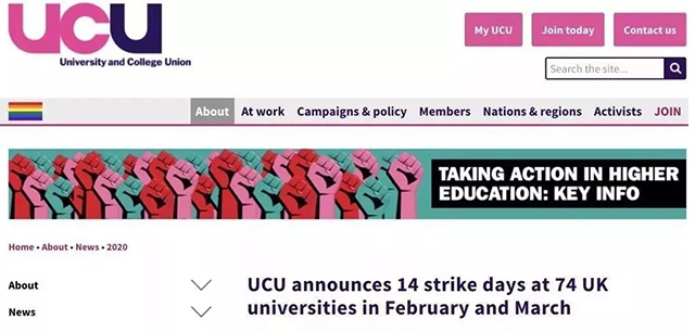 英国大学学院工会（UCU）官网截图.jpg