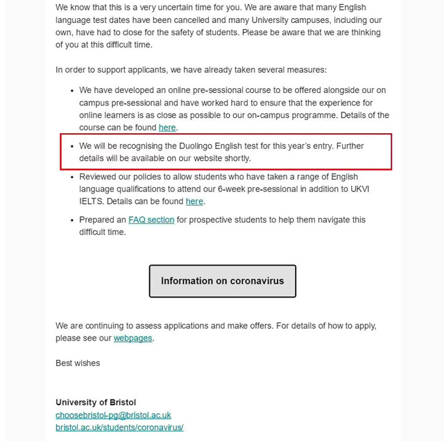 布里斯托大学官网截图