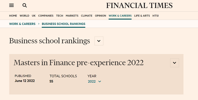 2022《金融时报》全球最佳金融硕士排名发布.png