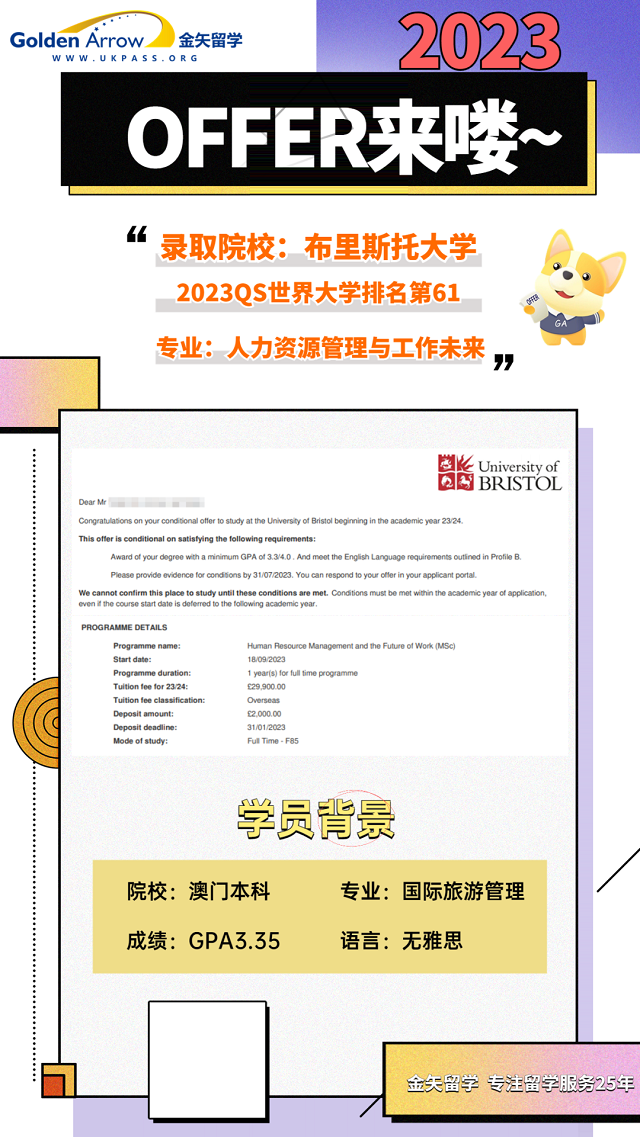 布里斯托大学人力资源管理与工作未来硕士offer.png 布里斯托大学人力资源管理与工作未来硕士offer.png