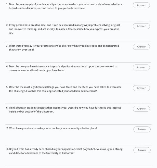 美国加州大学系统申请者需要回答的问题.jpg 美国加州大学系统申请者需要回答的问题.jpg