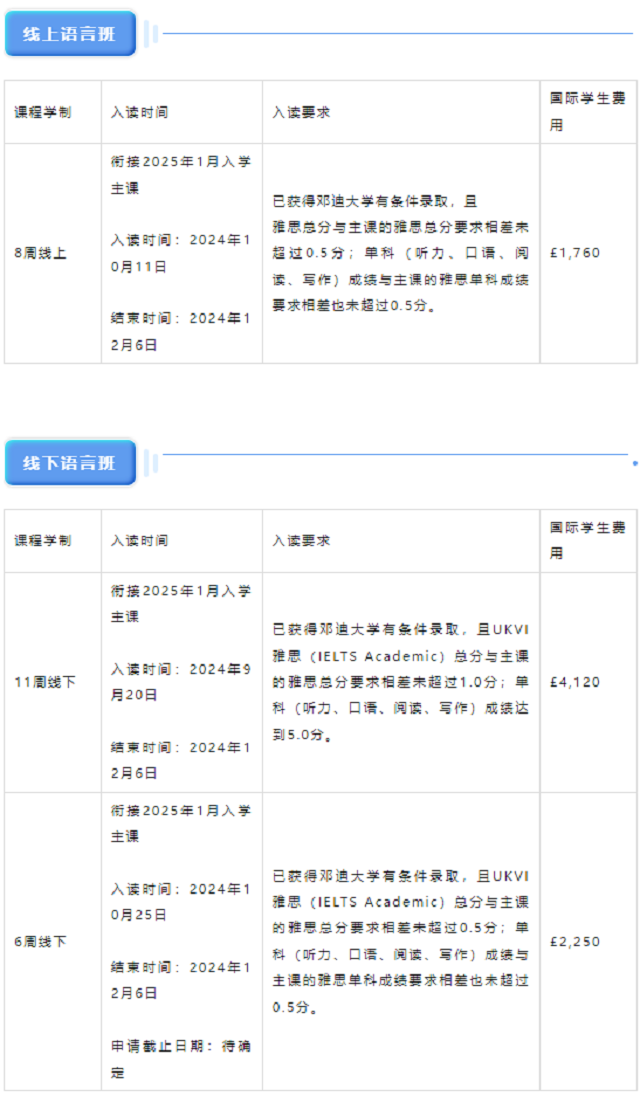 邓迪大学25年1月入学秋季语言班信息.png